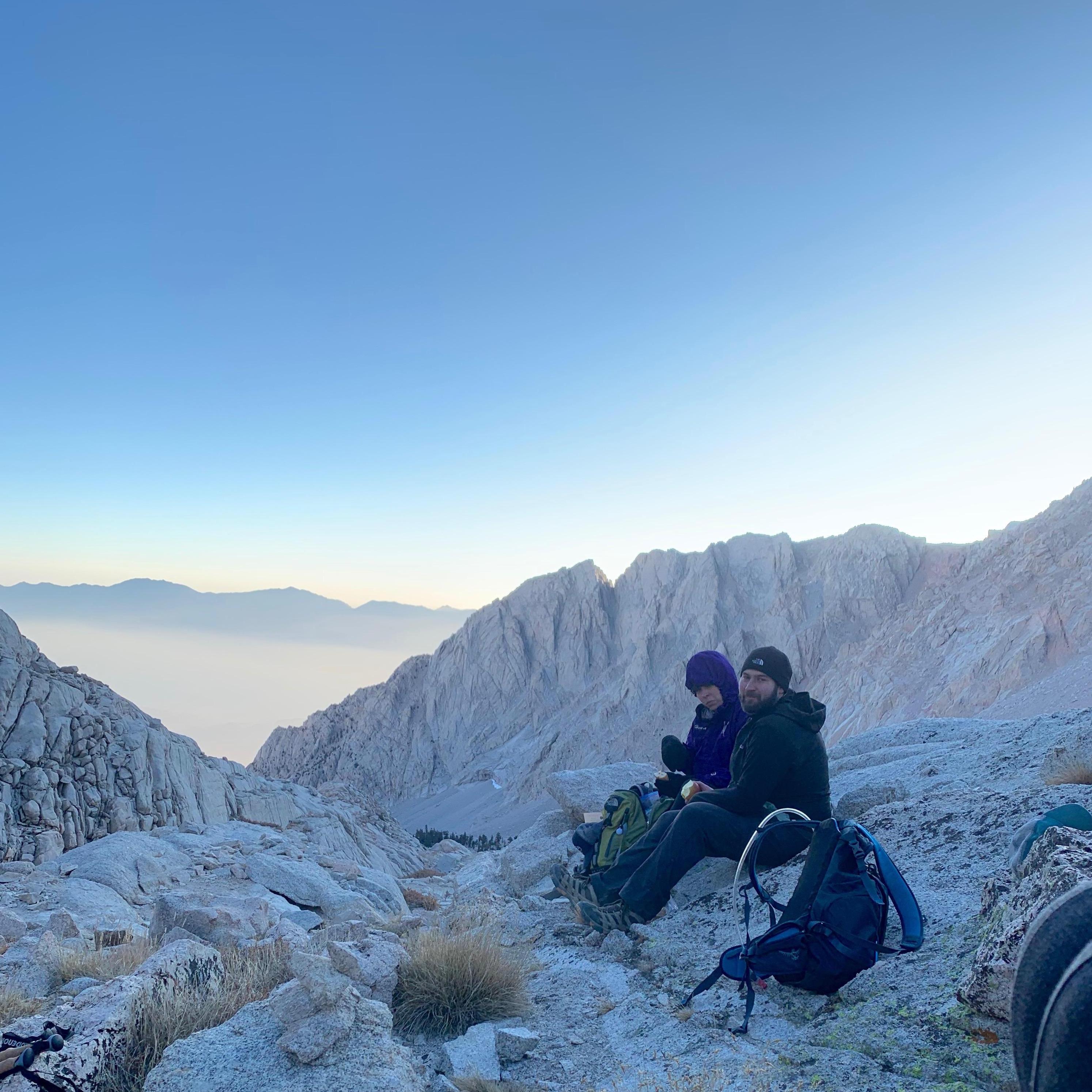 Grumpy hiking Mt. Whitney