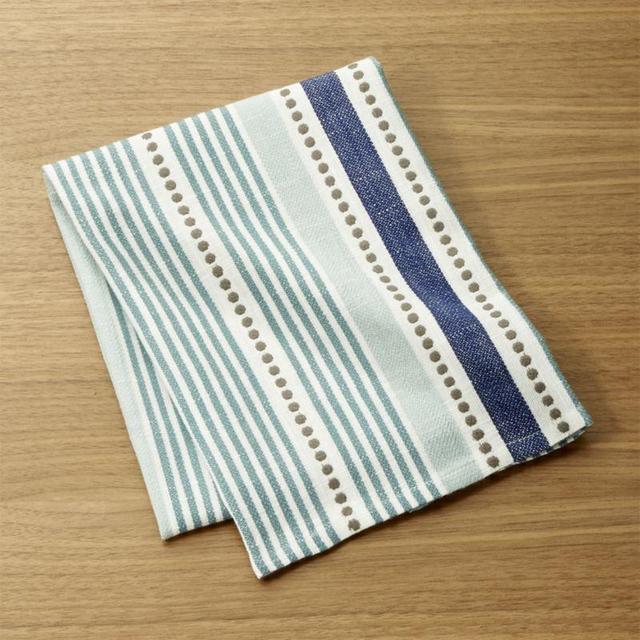 Punctuate Blue Dish Towel