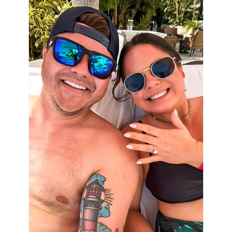 Right after we got engaged in Miami, FL - February 2025