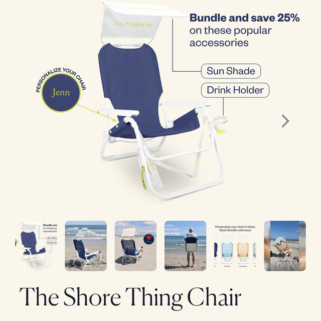 THE SIGNATURE (ocean navy) The Shore Thing Chair