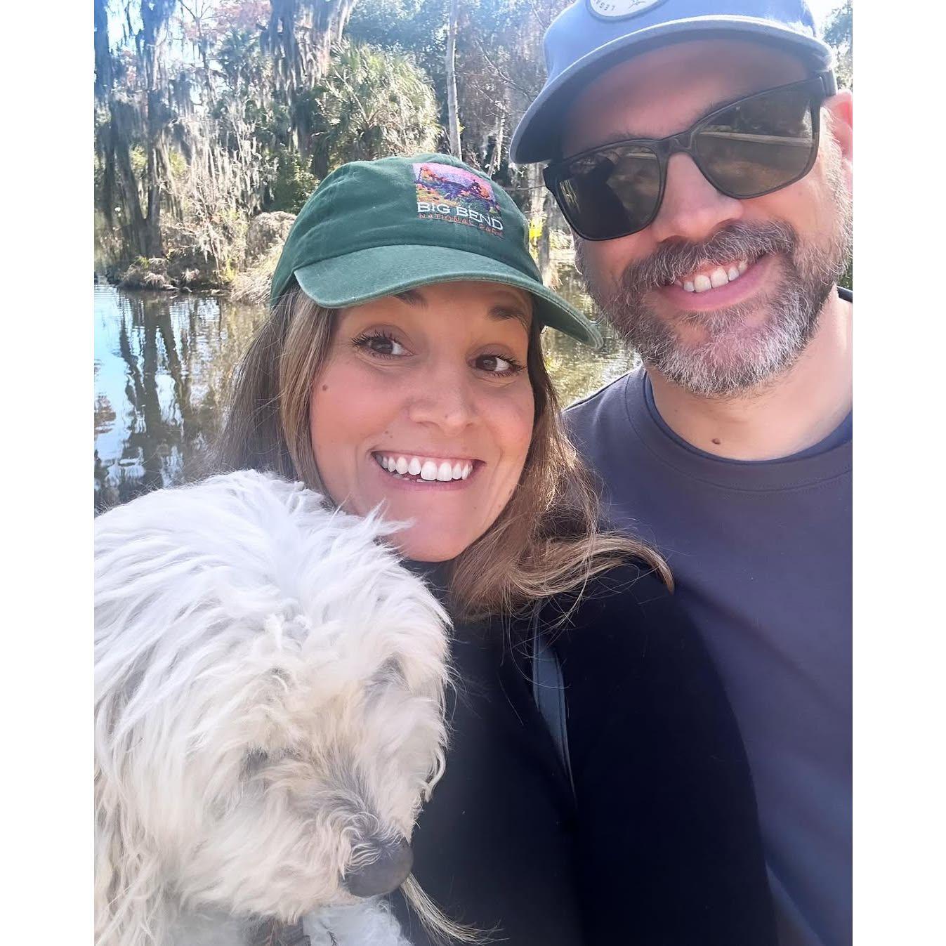 Post-beignet selfie in NOLA