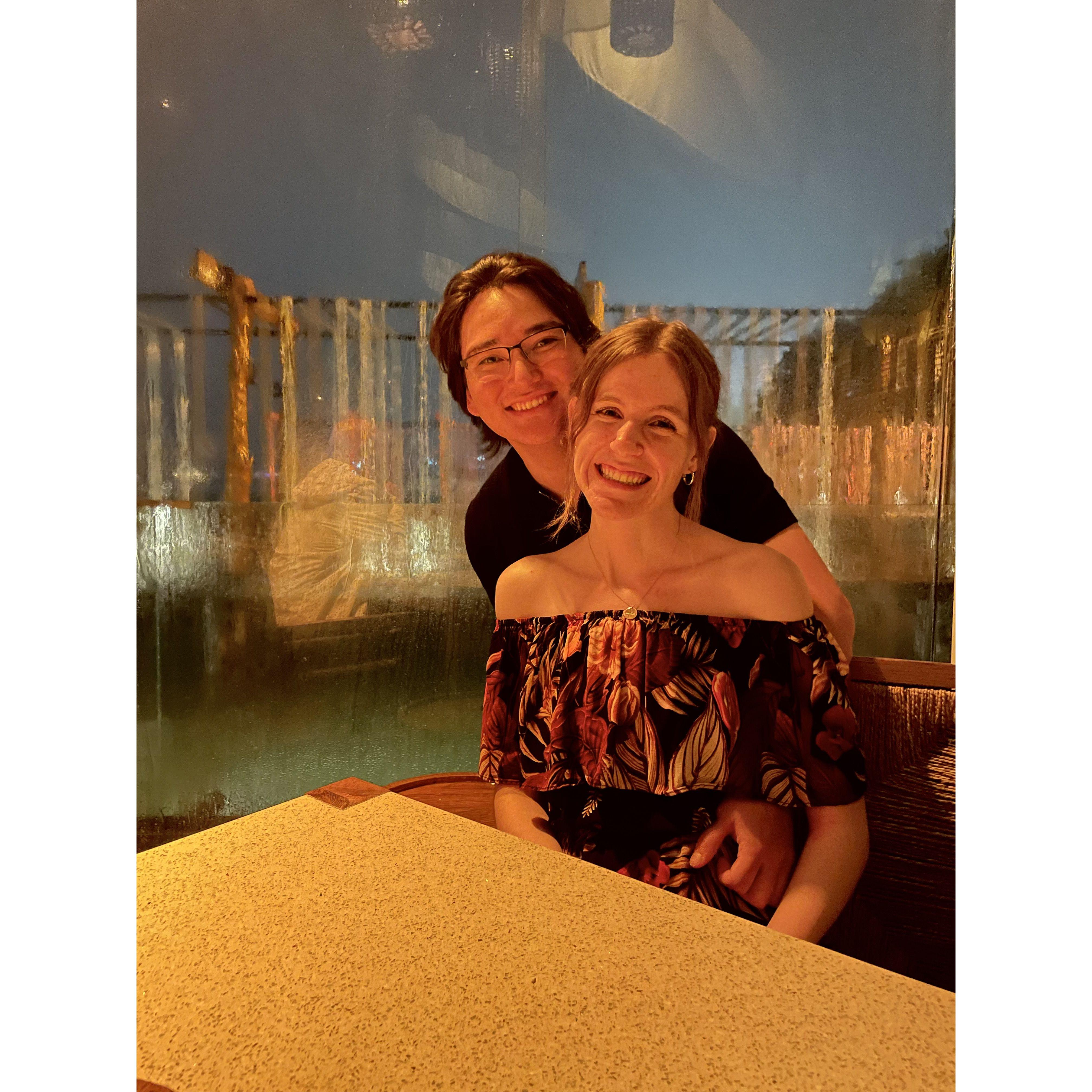 A lovely dinner in Cancun