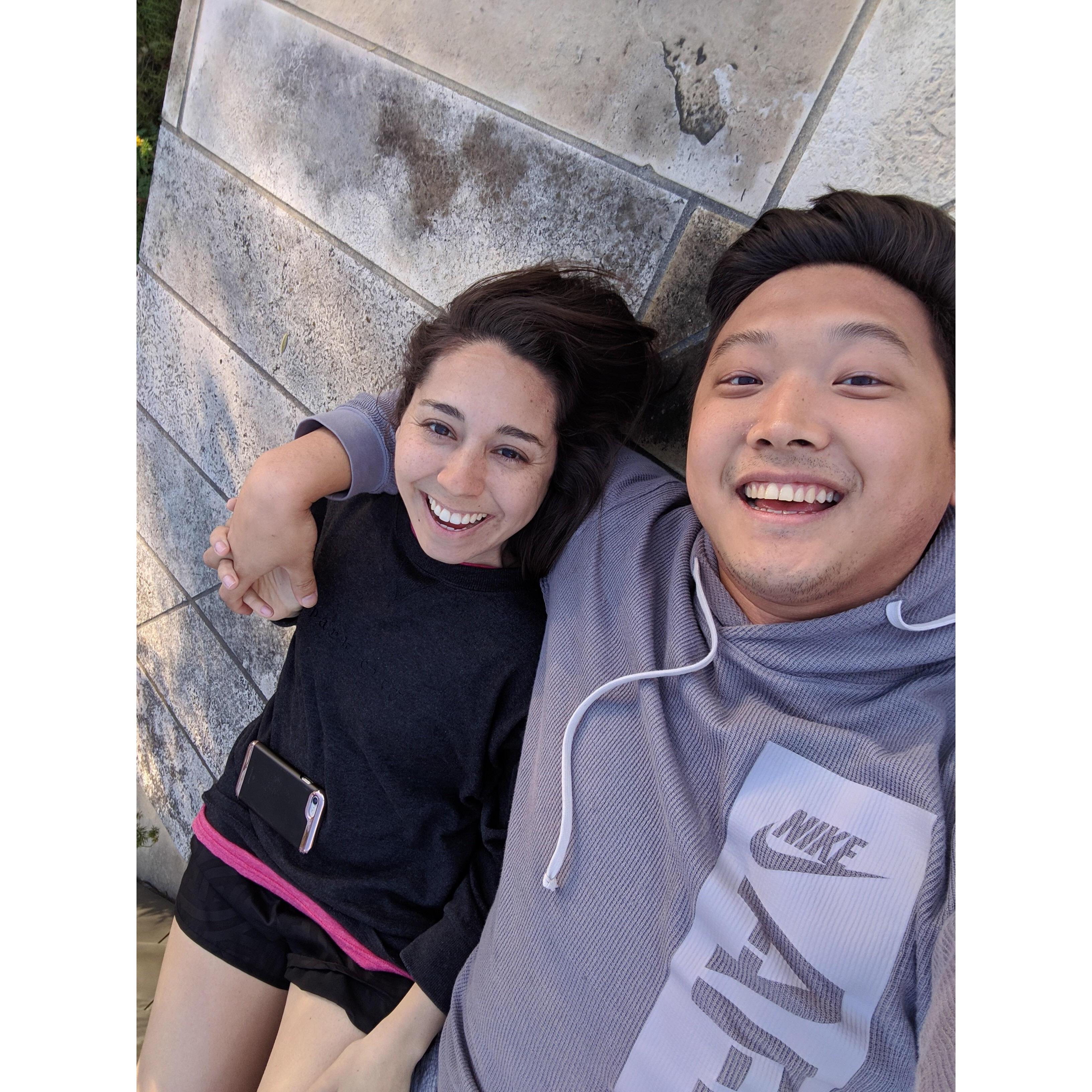 This was right after we had our first conversation about marrying each other!