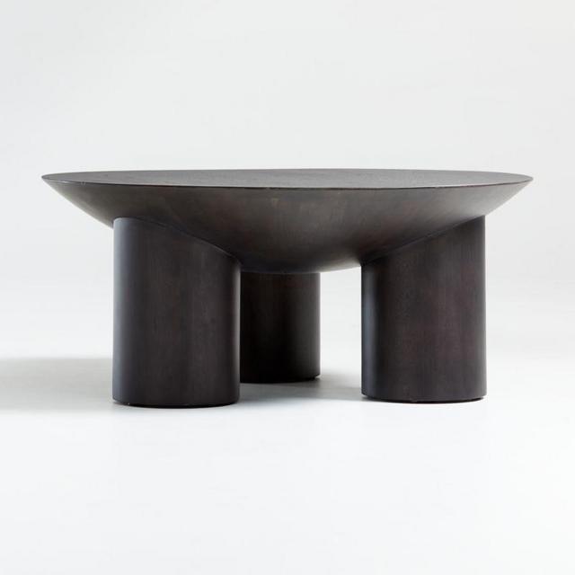 Tom Charcoal Three-Legged Coffee Table by Leanne Ford