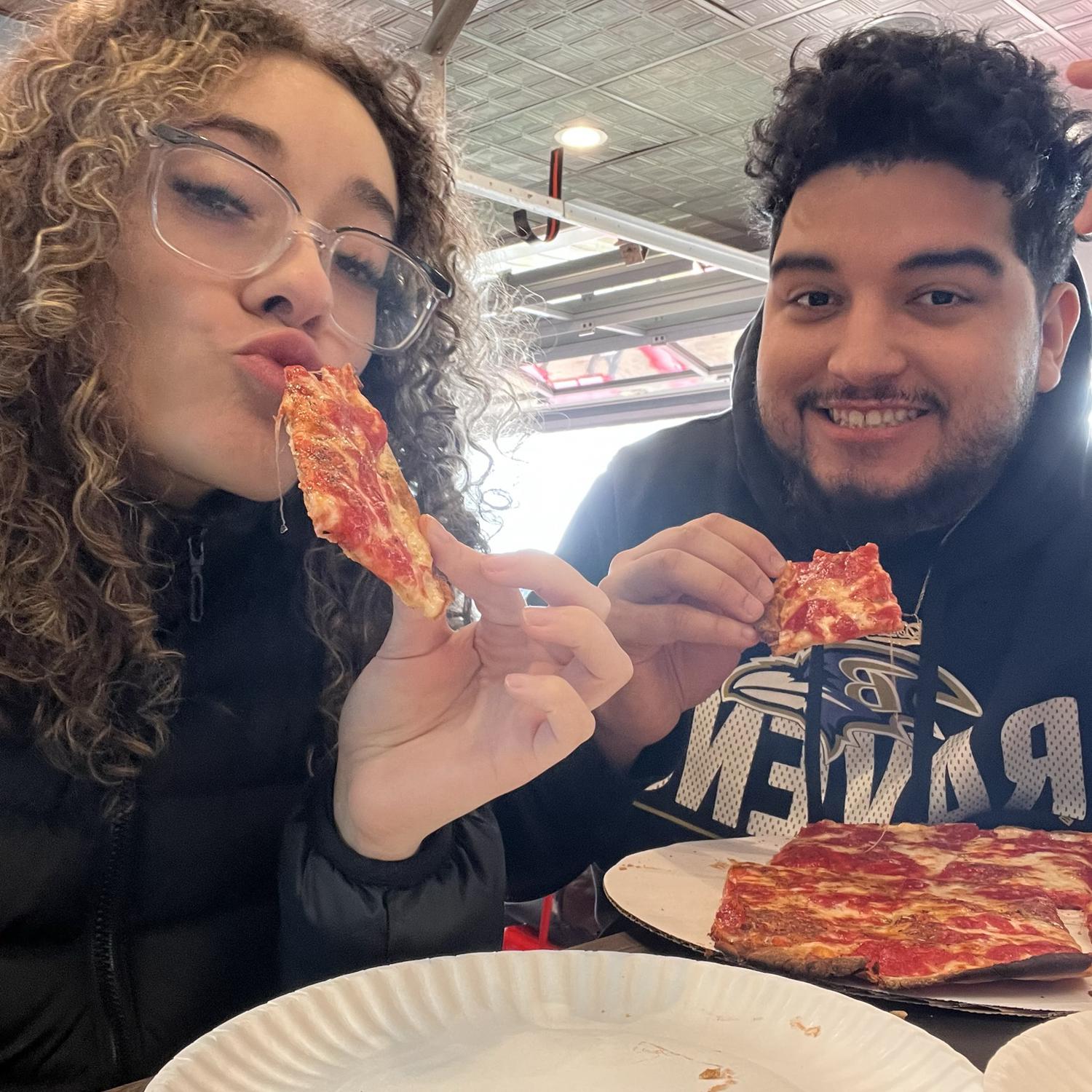 Pizza is one of our favorite foods to eat together :)