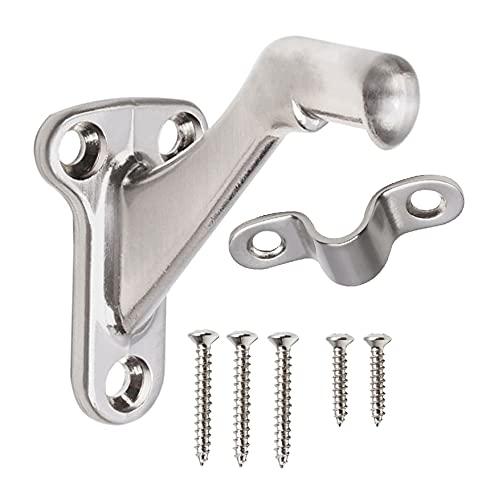 Triumph Hardware,3 Pack,3" Heavy Duty Handrail Bracket Brushed Nickel,Stair Railing Bracket