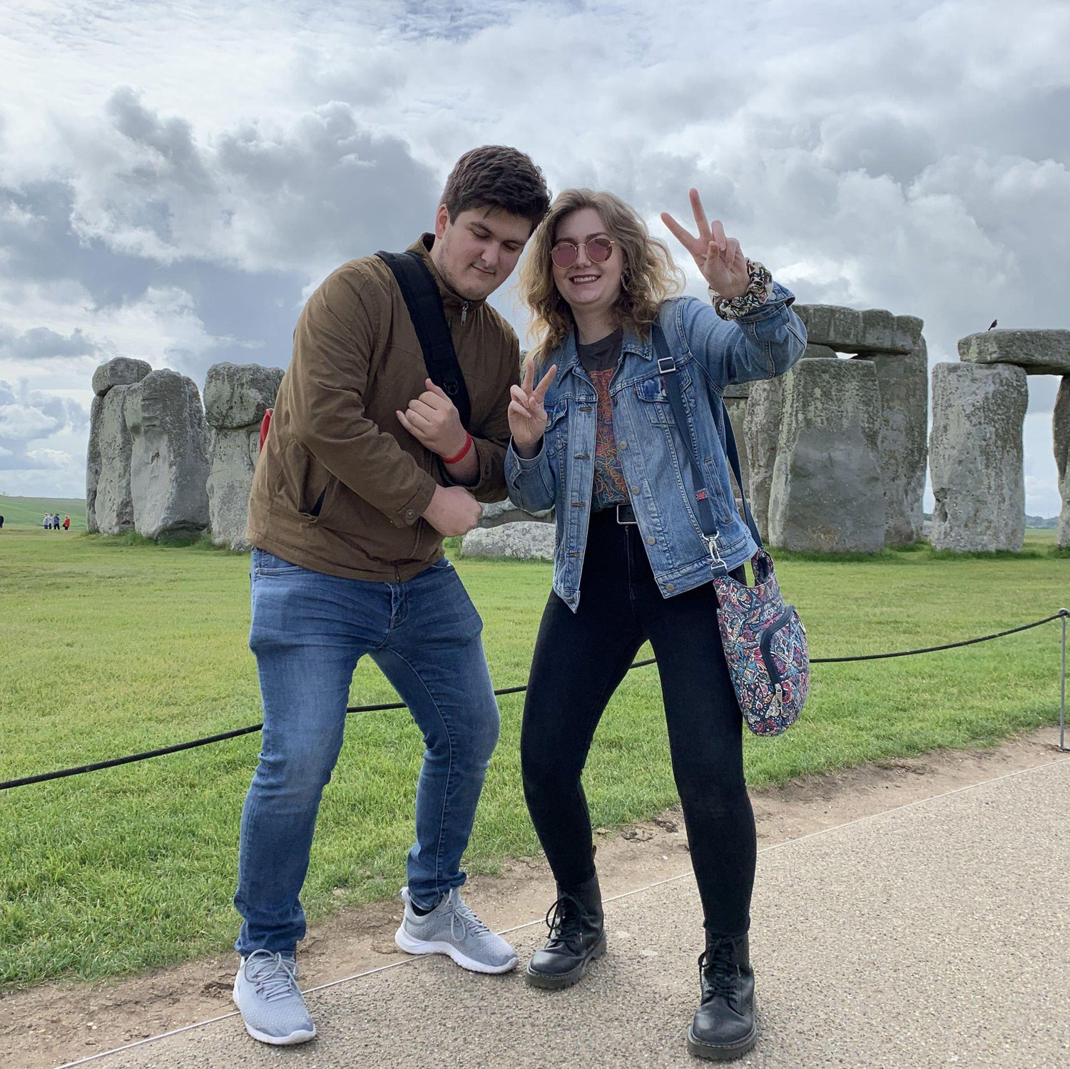 Us in front of Stonehenge in 2019!