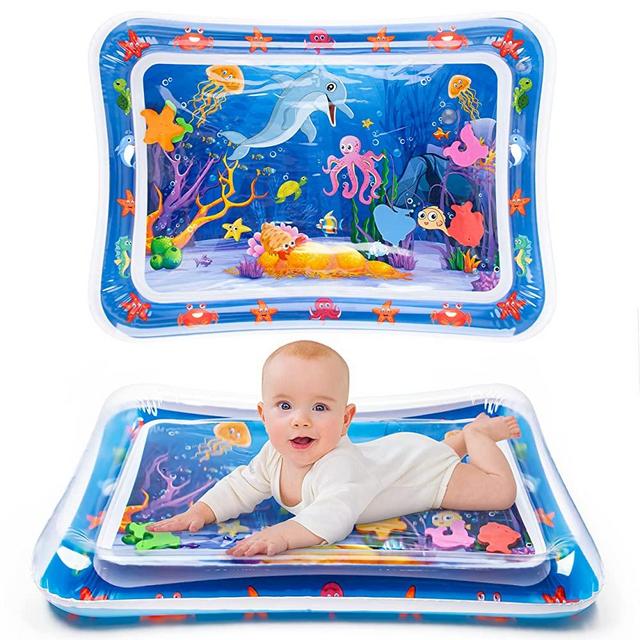 Yeeeasy Tummy Time Water Mat 丨Water Play Mat for Babies Cute Baby Toys Inflatable Tummy Time Water Play Mat for Infants and Toddlers 3 to 12 Months Promote Development Baby Gifts