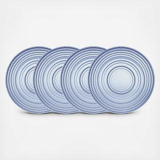 Lumina Non-leaded Crystal Dinner Plate, Set of 4