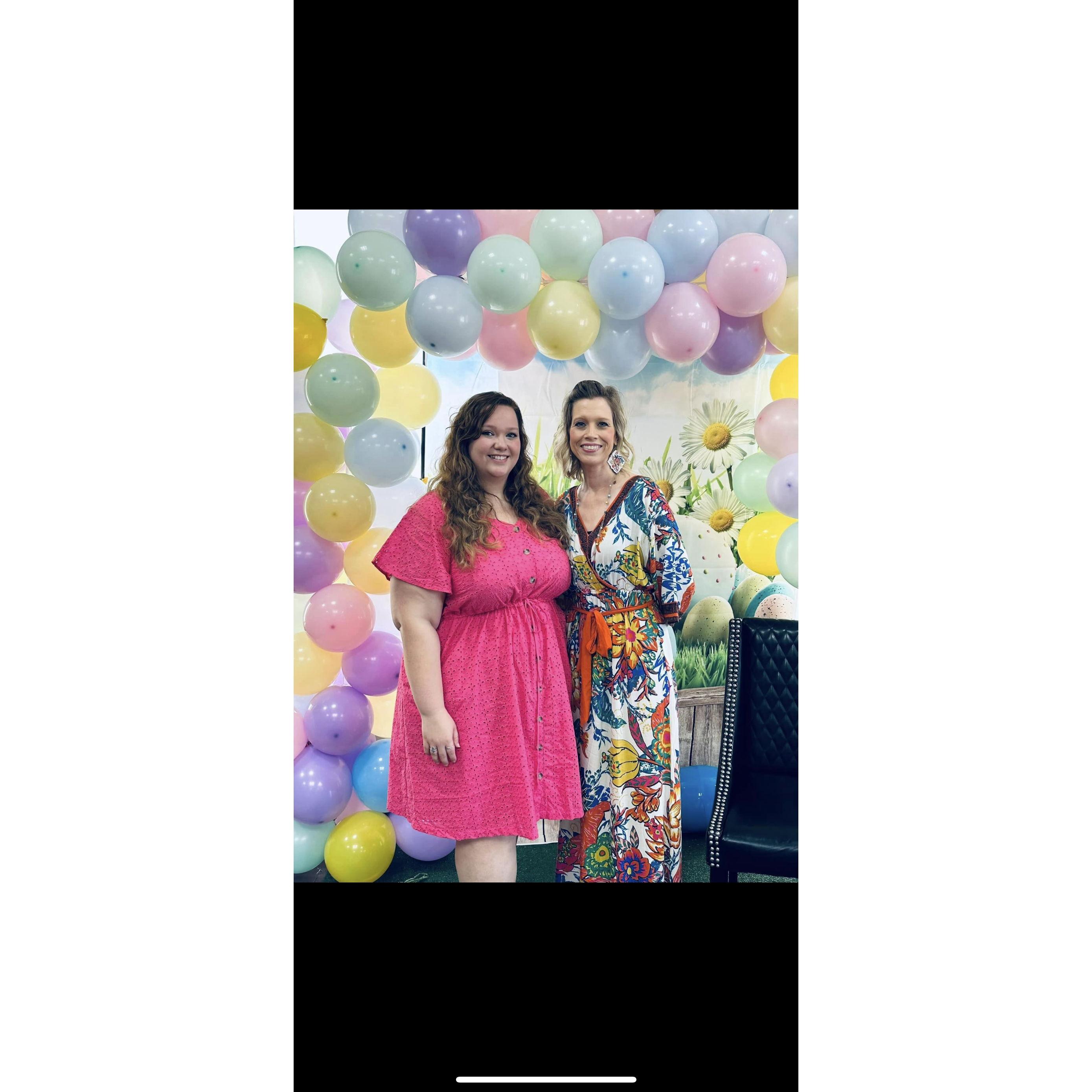 My seester Mandy and I at Easter! She is my Matron of Honor!