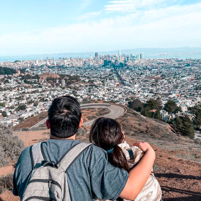 Just us admiring the Golden City!