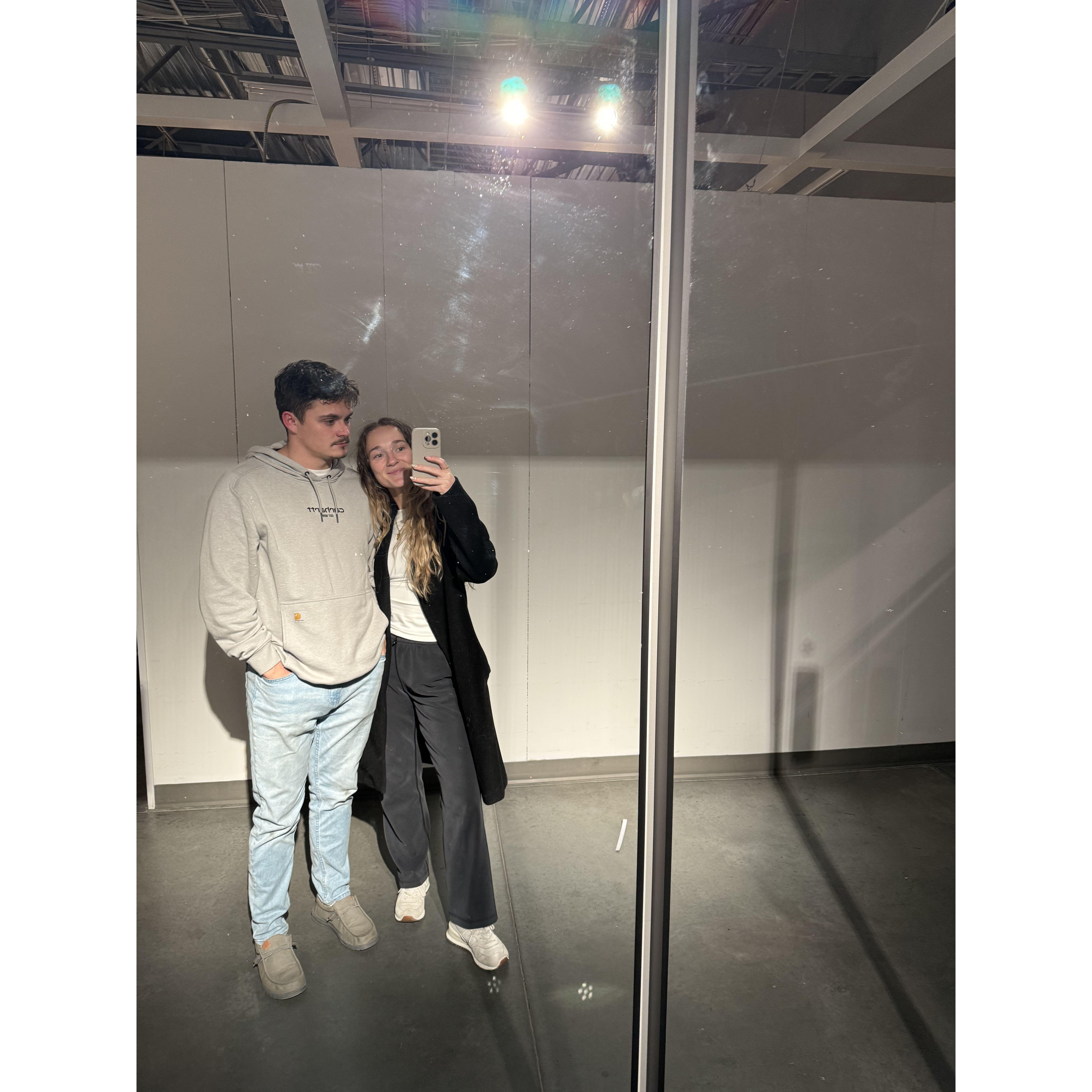 February 8th, 2024: The day we signed on our first place together!