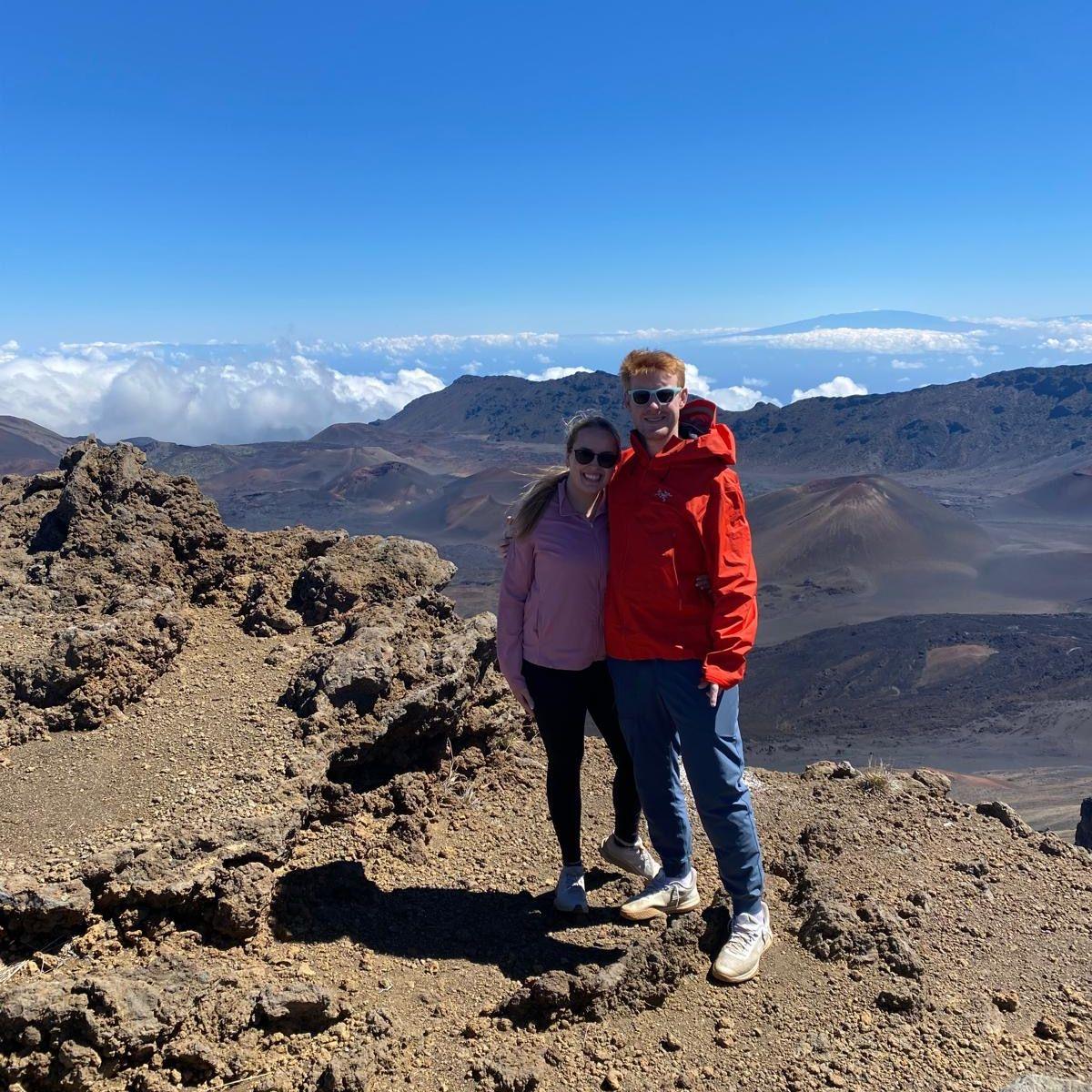 At Haleakala National Park in Maui