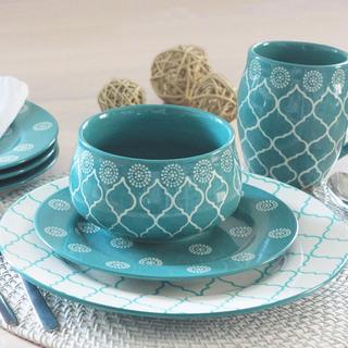Moroccan 16-Piece Dinnerware Set, Service for 4