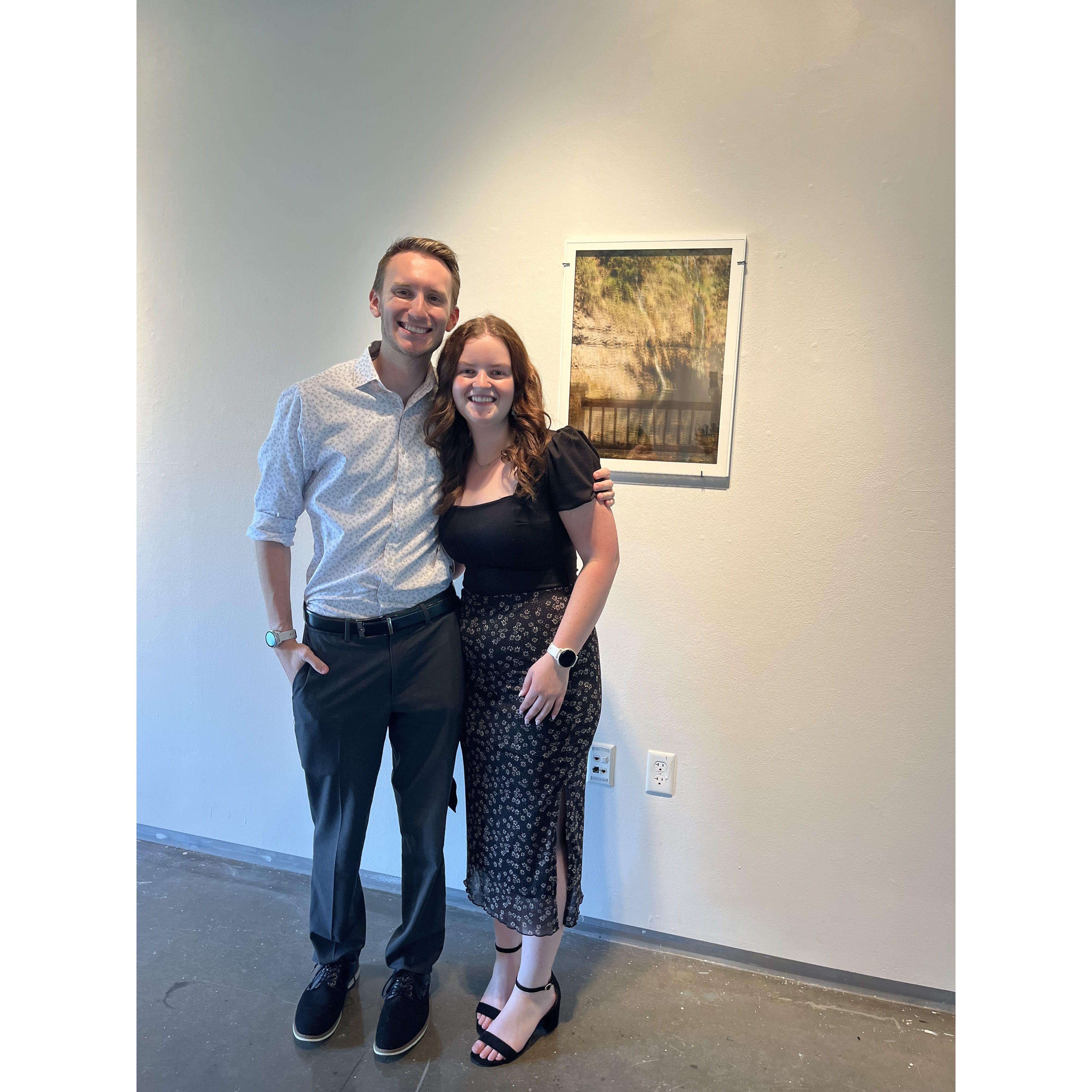 Chloe's first art show