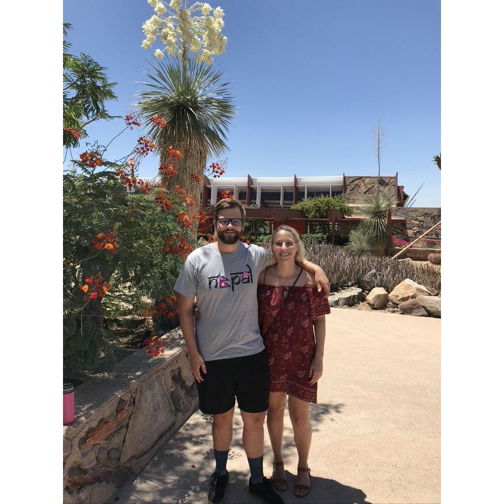 June 2019 - Taliesin West, Scottsdale, Arizona - visiting Chad's brother, Brandon