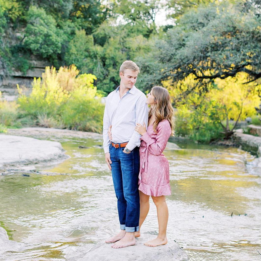Engagement Photos at Bull Creek in Austin