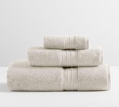 Bath Towels - Heathered Oatmeal Hydrocotton Quick-Drying Organic