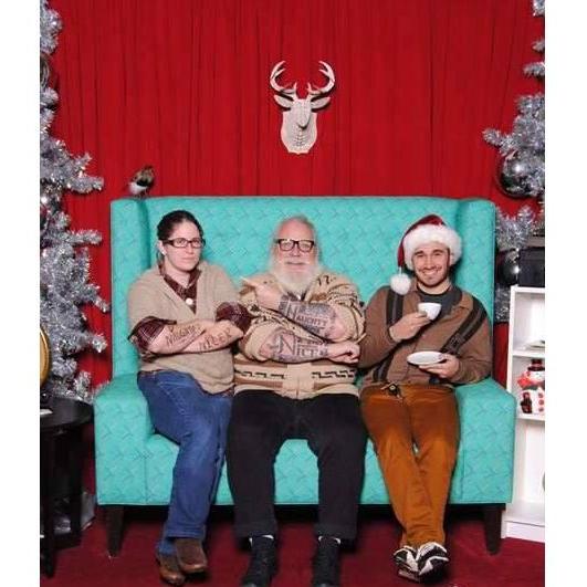 Hipster Santa in Portland, December 2016