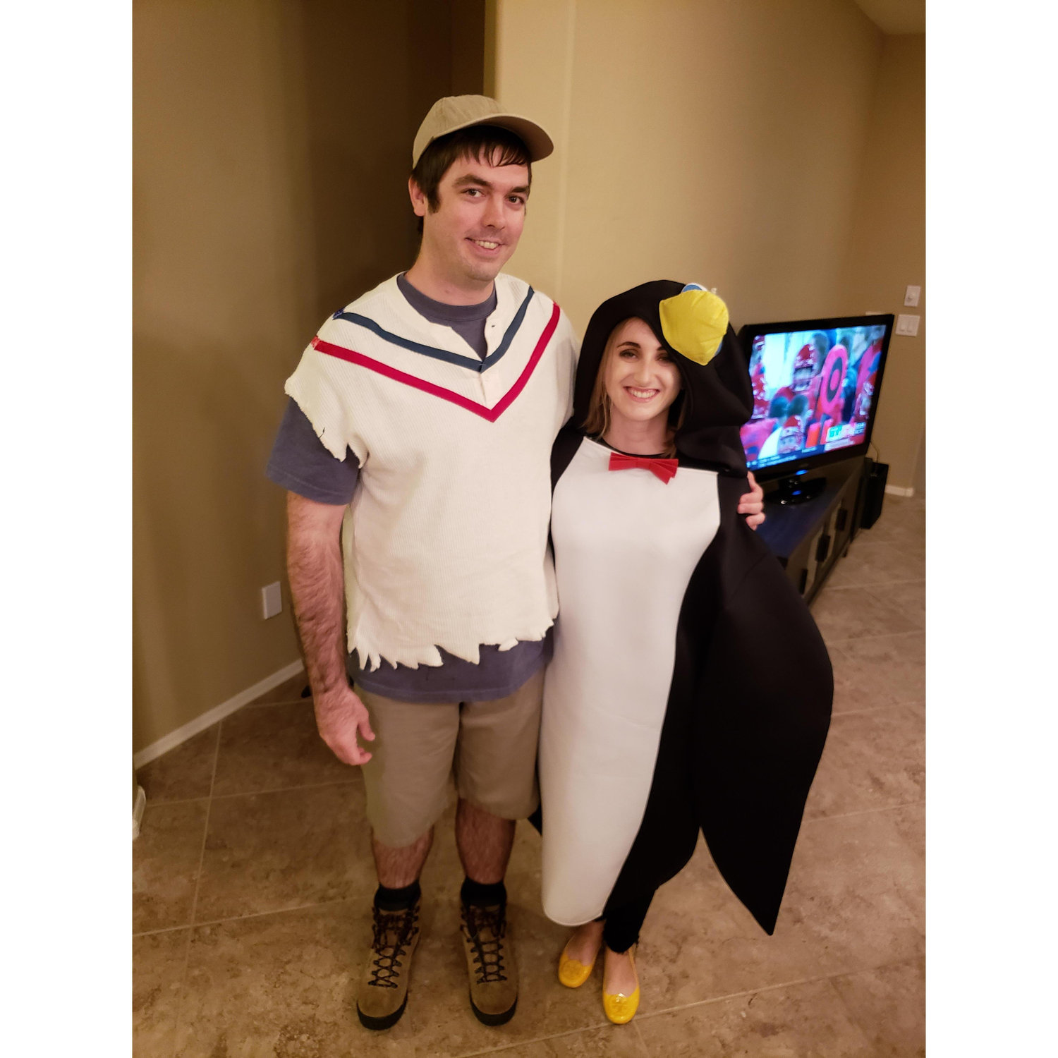 2-time Halloween Costume Champs: Billy Madison and his penguin. "Stop looking at me swan!"