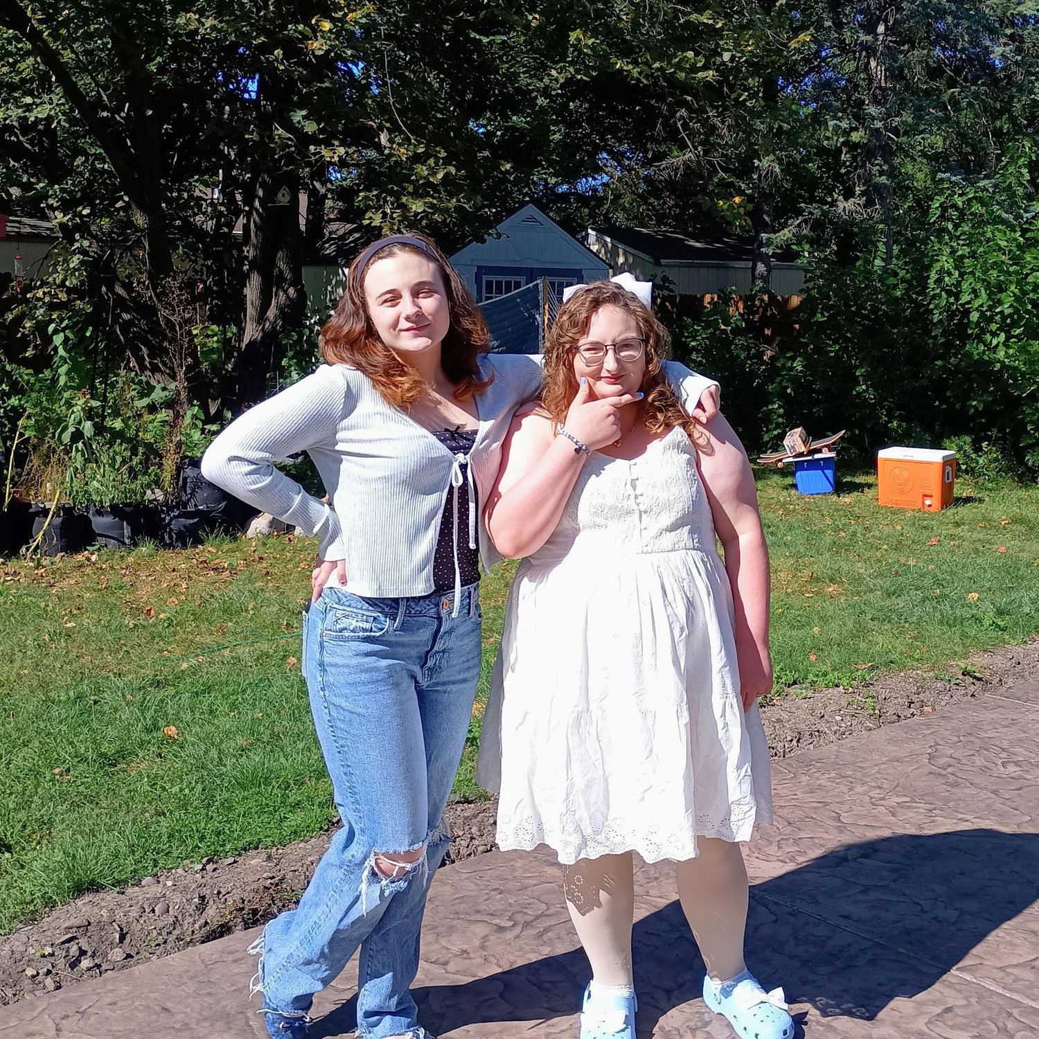 Engagement party photo with Mary(Sister/Bridesmaid)