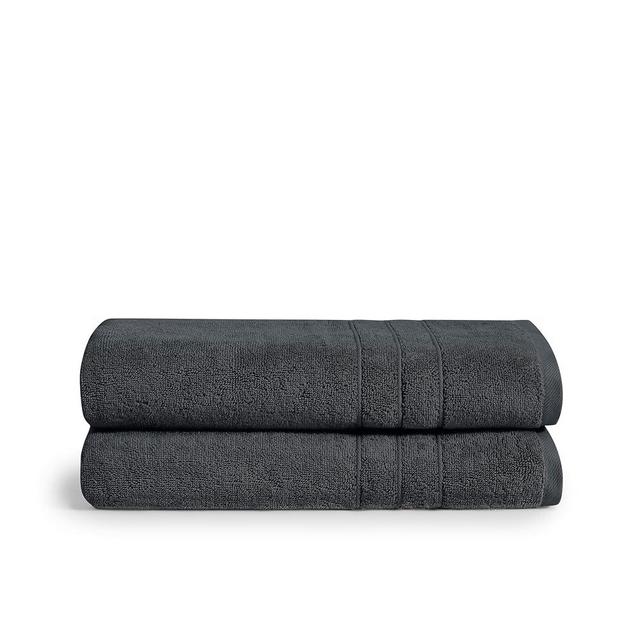 Brooklinen Super-Plush Bath Towels - Set of 2, Graphite Gray, 100% Cotton | Best Luxury Spa Towels