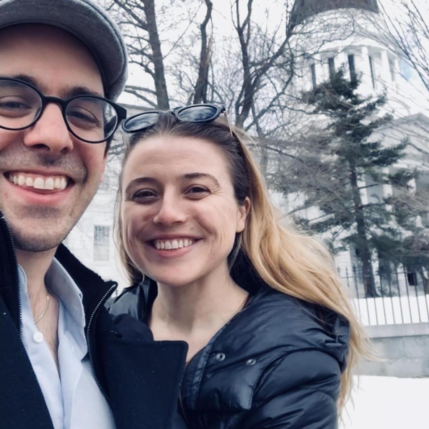 Pete showing Laura around Maine!