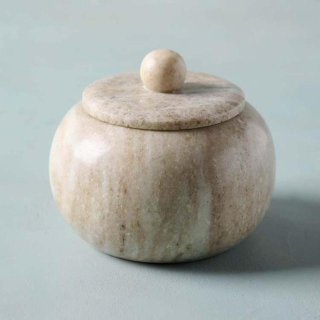 Warm Marble Salt Cellar