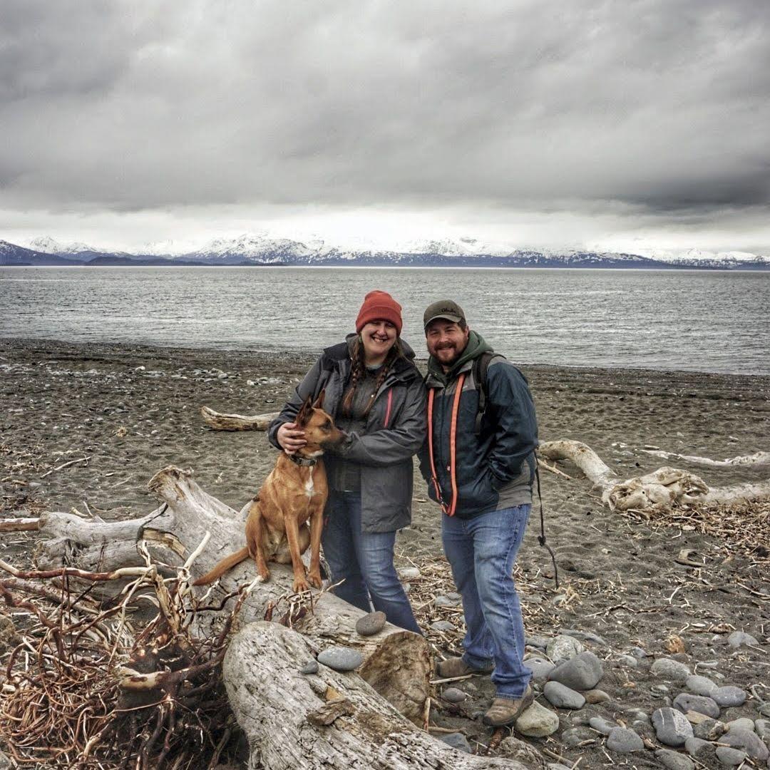 Homer beach. Our first trip somewhere together.