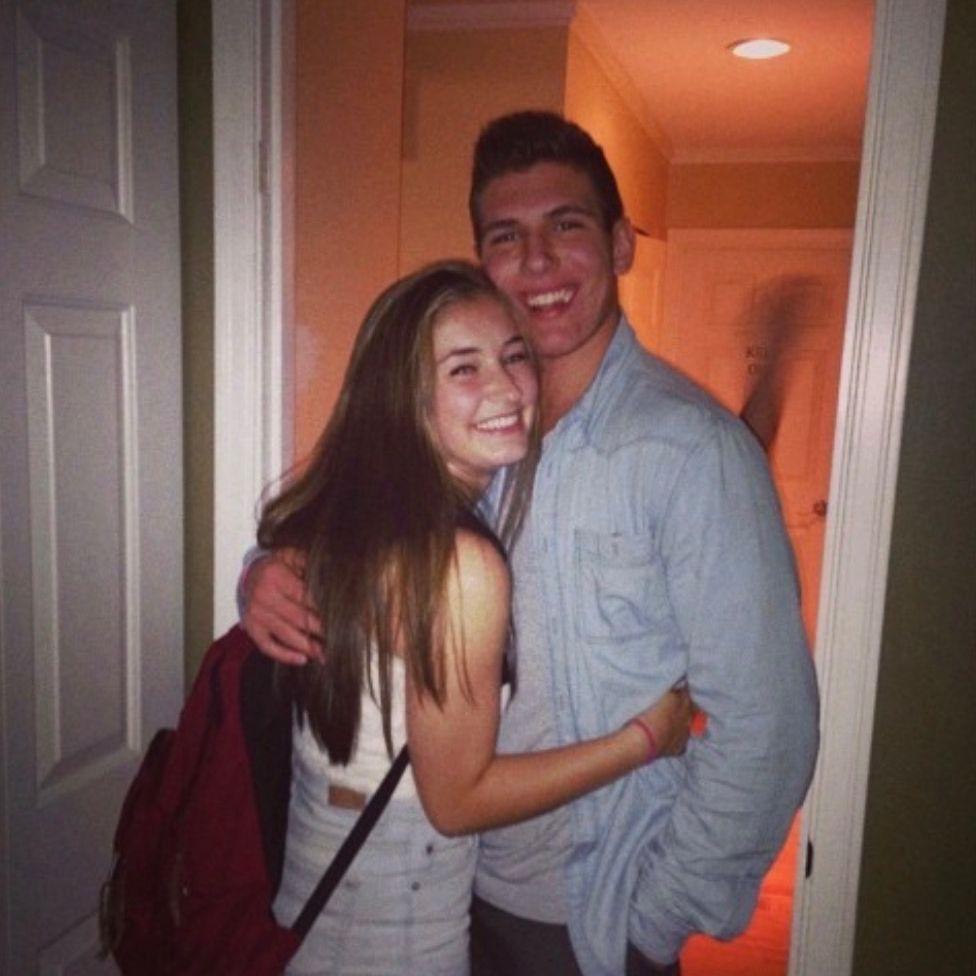 2014! The start of it all....our first picture together!!! Still 'friends.'