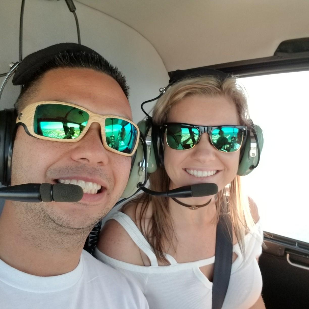 Helicopter tour of Key West Christmas morning 2017