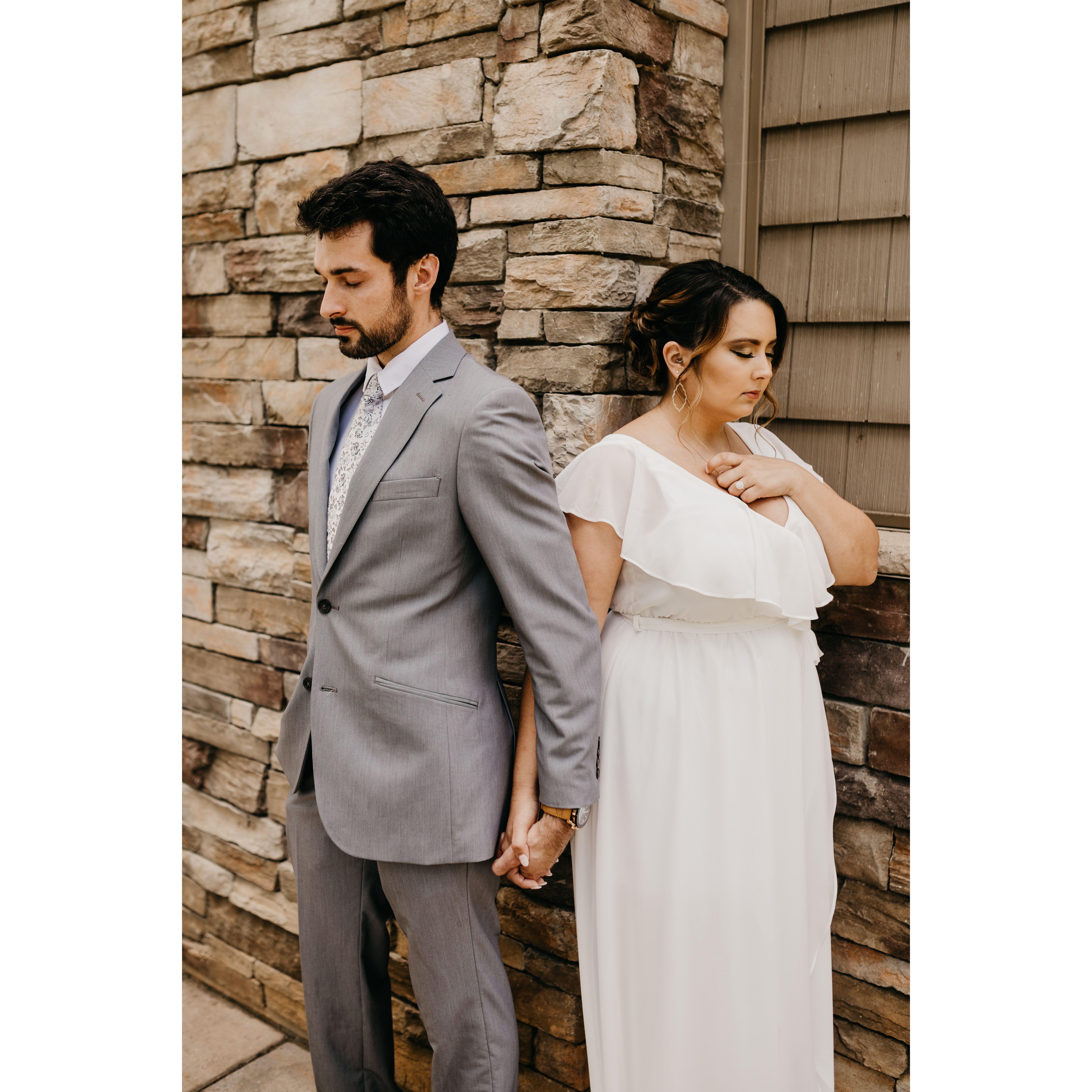 Praying before the ceremony.