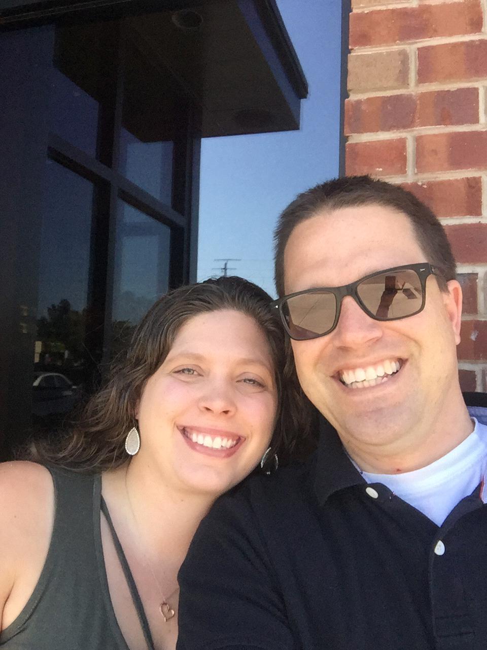 Our one year anniversary dinner at BJs Brewhouse.