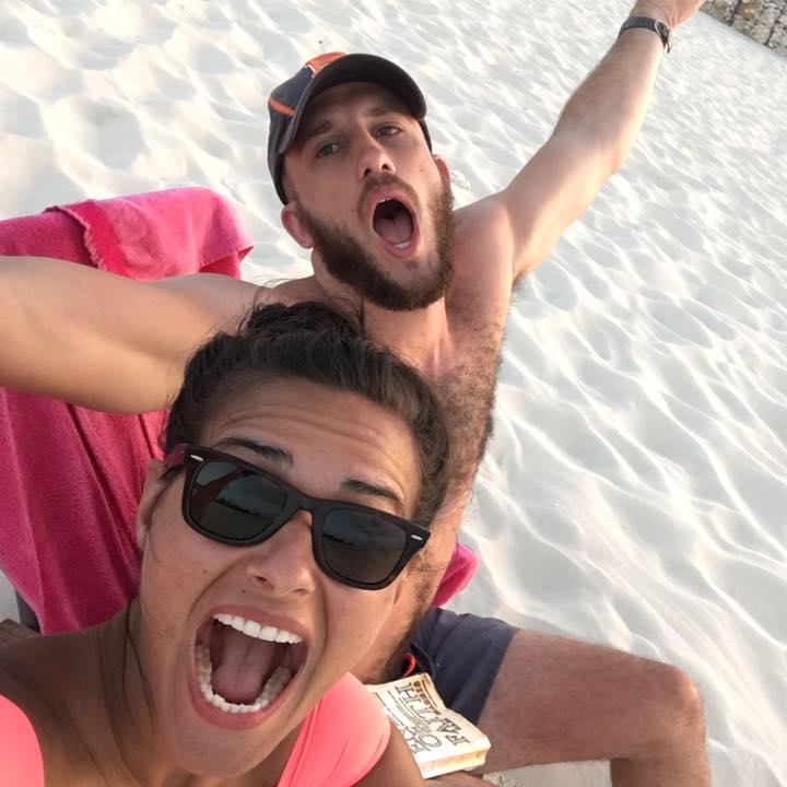 On the beach in TCI! Oct 2016.