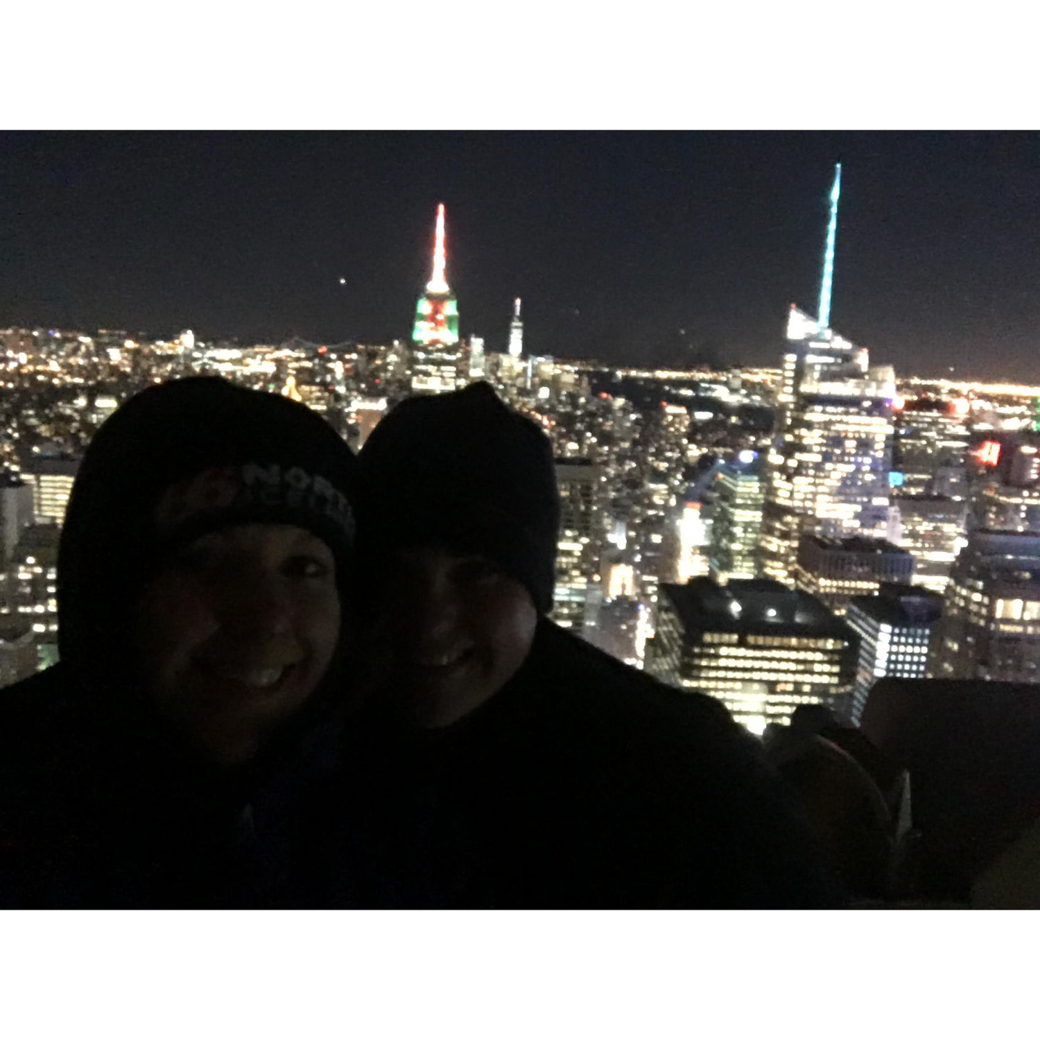 Our first trip together ! dec 2017, we are on top of Rockefeller :)
