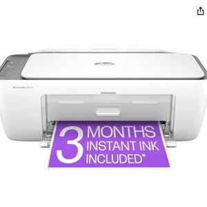 HP DeskJet 2855e Wireless All-in-One Color Inkjet Printer, Scanner, Copier, Best-for-home, 3 months of Instant Ink included, Single-band Wi-Fi connectivity (588S5A)