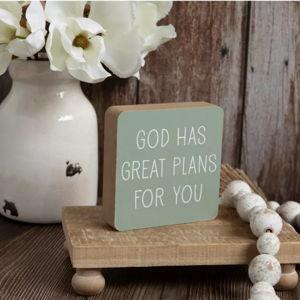 God Has Great Plans Wood Decor | Hobby Lobby |