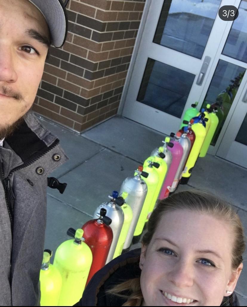2018. Katie and Cam got Padi certified over winter break and look forward to being eachothers dive buddy in the years to come.