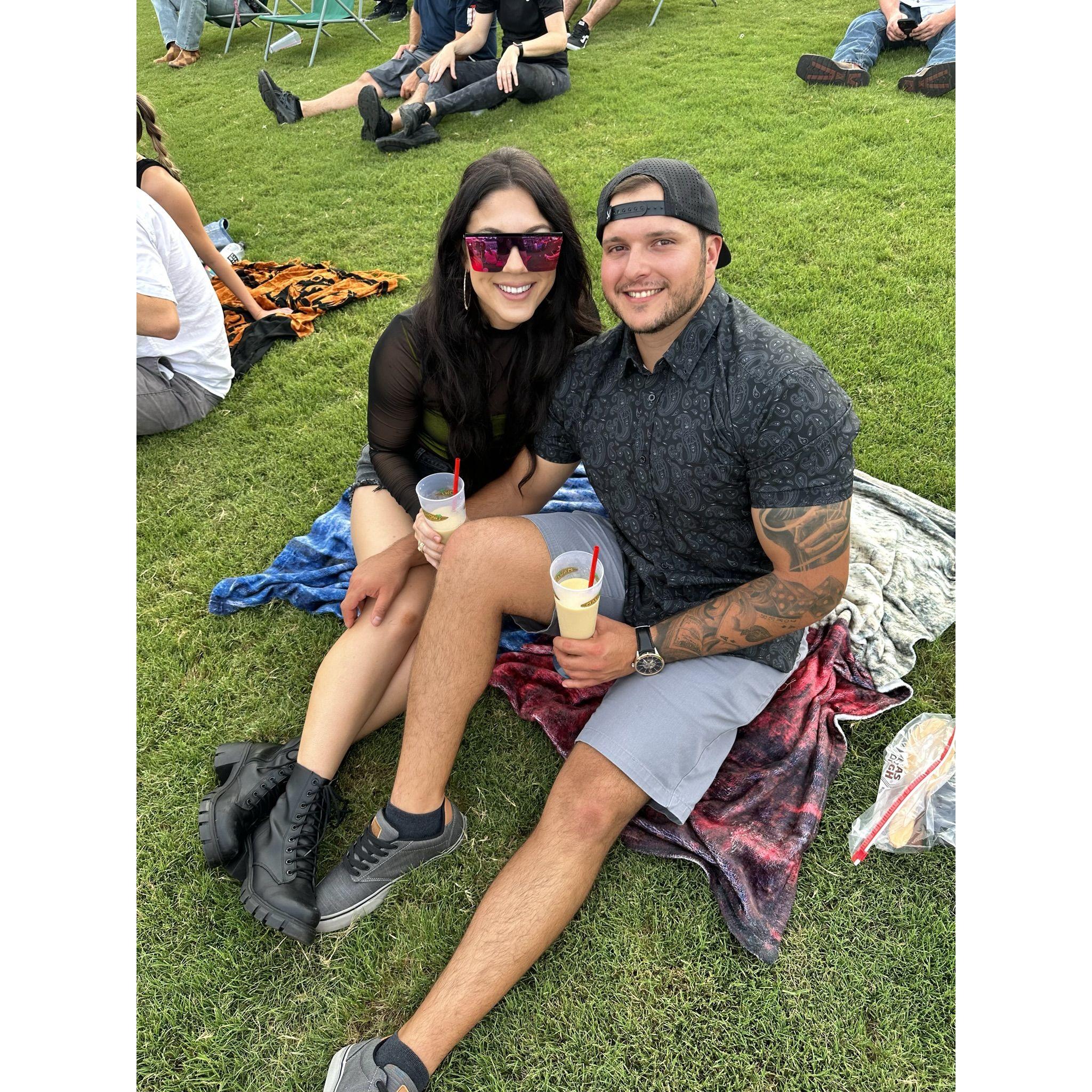 At a Nickelback concert. Long live Nickelback.
