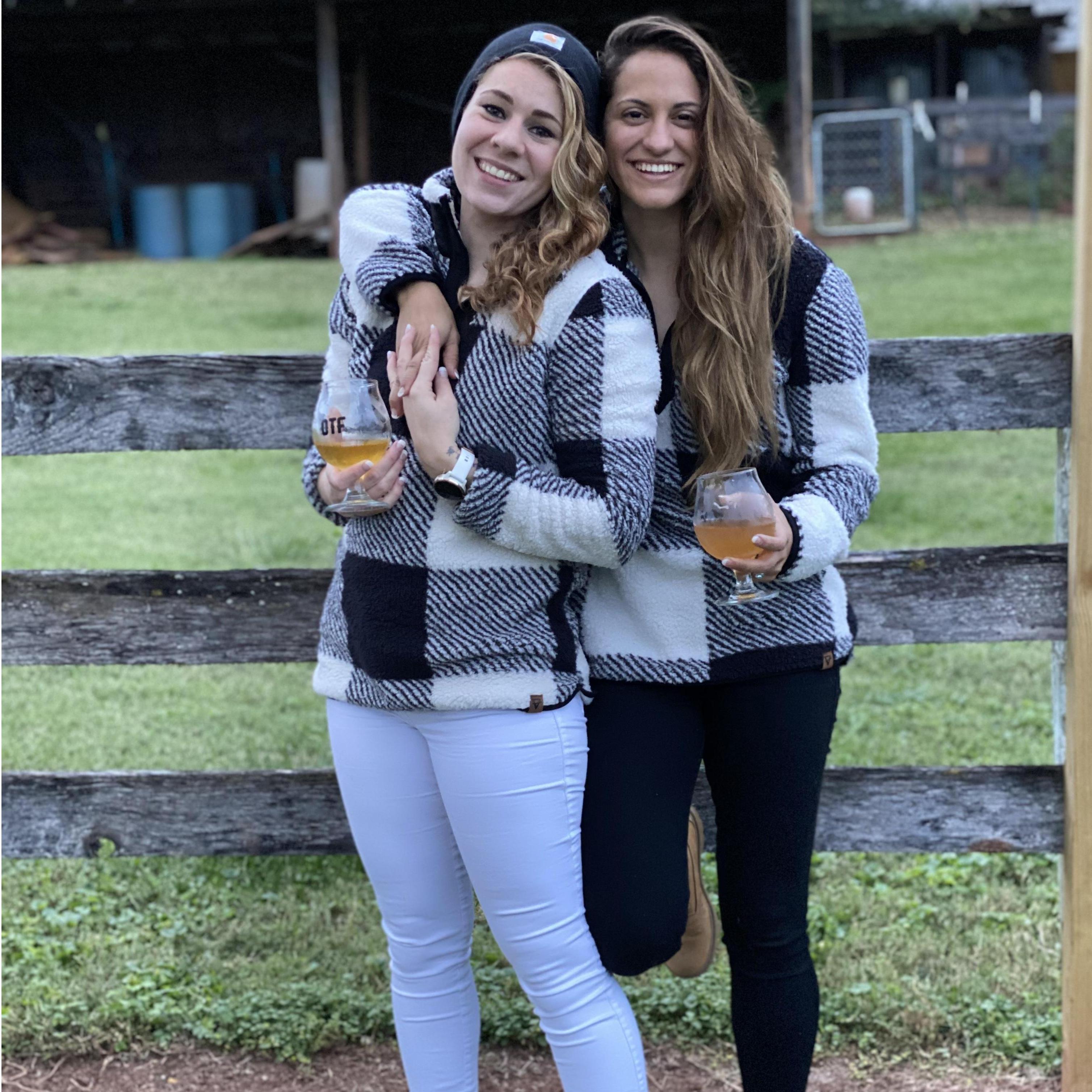 At one of our favorite breweries, the day before Nathalie proposed // 10 October 2020