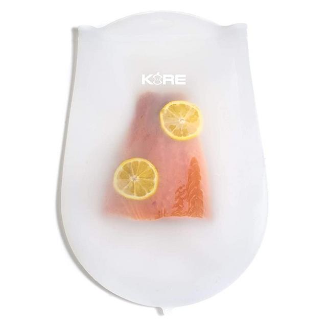 Reusable Sous Vide Bags | Set of 2 Extra Large BPA Free Bags | Food Grade Silicone | Larger, Thinner and More Flexible than Other Reusable Bags | Compatible with Joule, Anova, Instant Pot Immersion Circulators and other Sous Vide Accessories