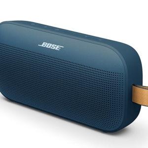 Bose SoundLink Flex Portable Bluetooth Speaker (2nd Gen), Portable Outdoor Speaker with Hi-Fi Audio, Up to 12 Hours Battery Life, Waterproof and Dustproof, Twilight Blue - Limited Edition Color