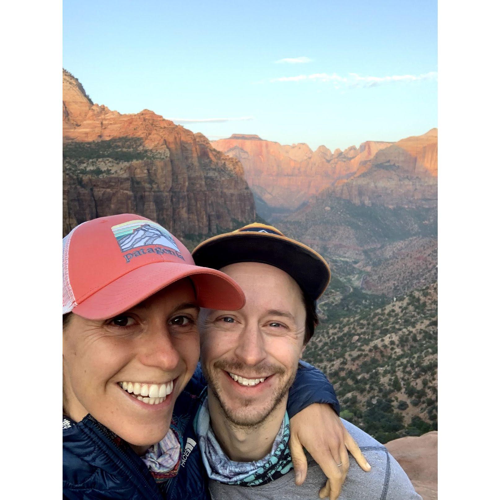 Beautiful views in Zion National Park.