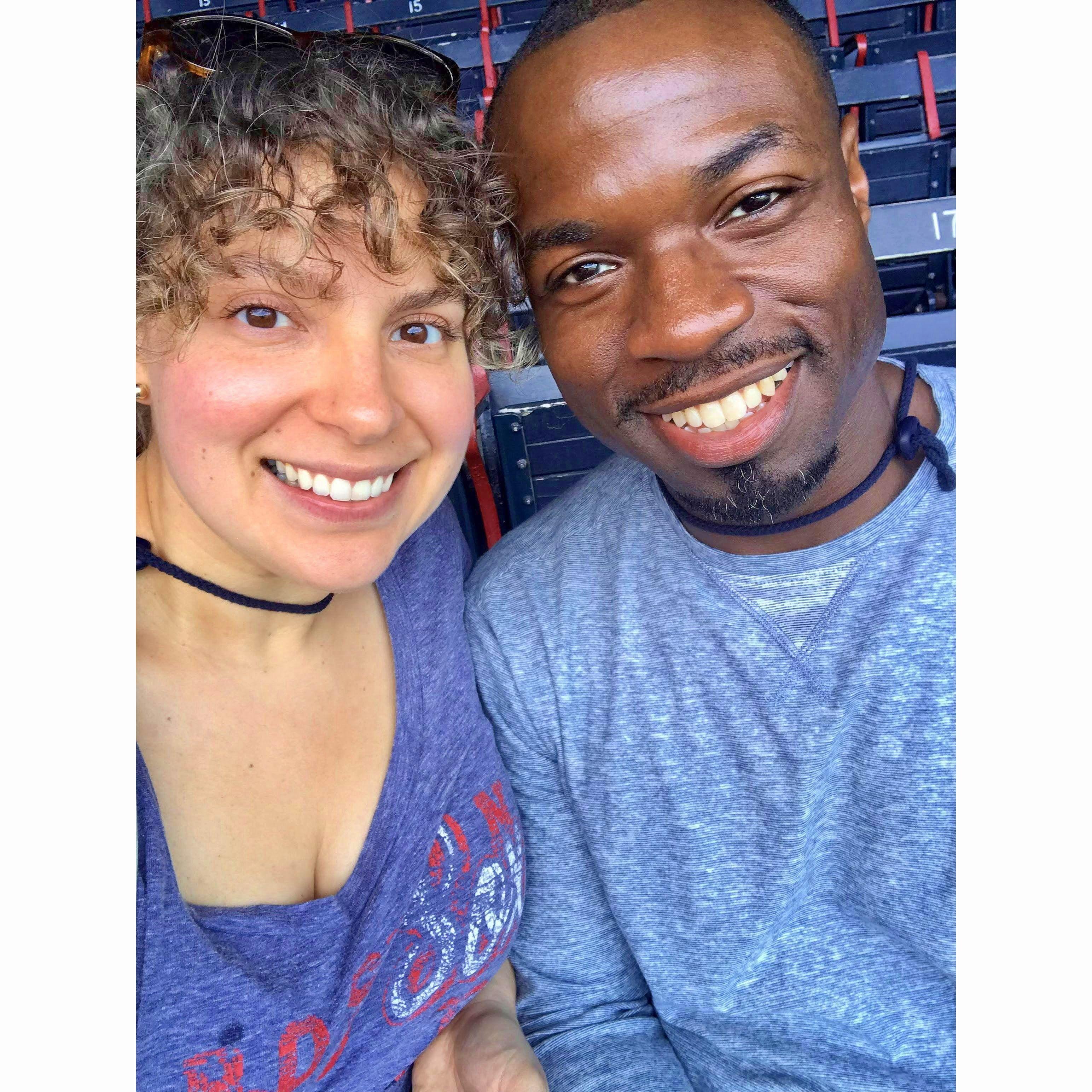 Our first Red Sox game together