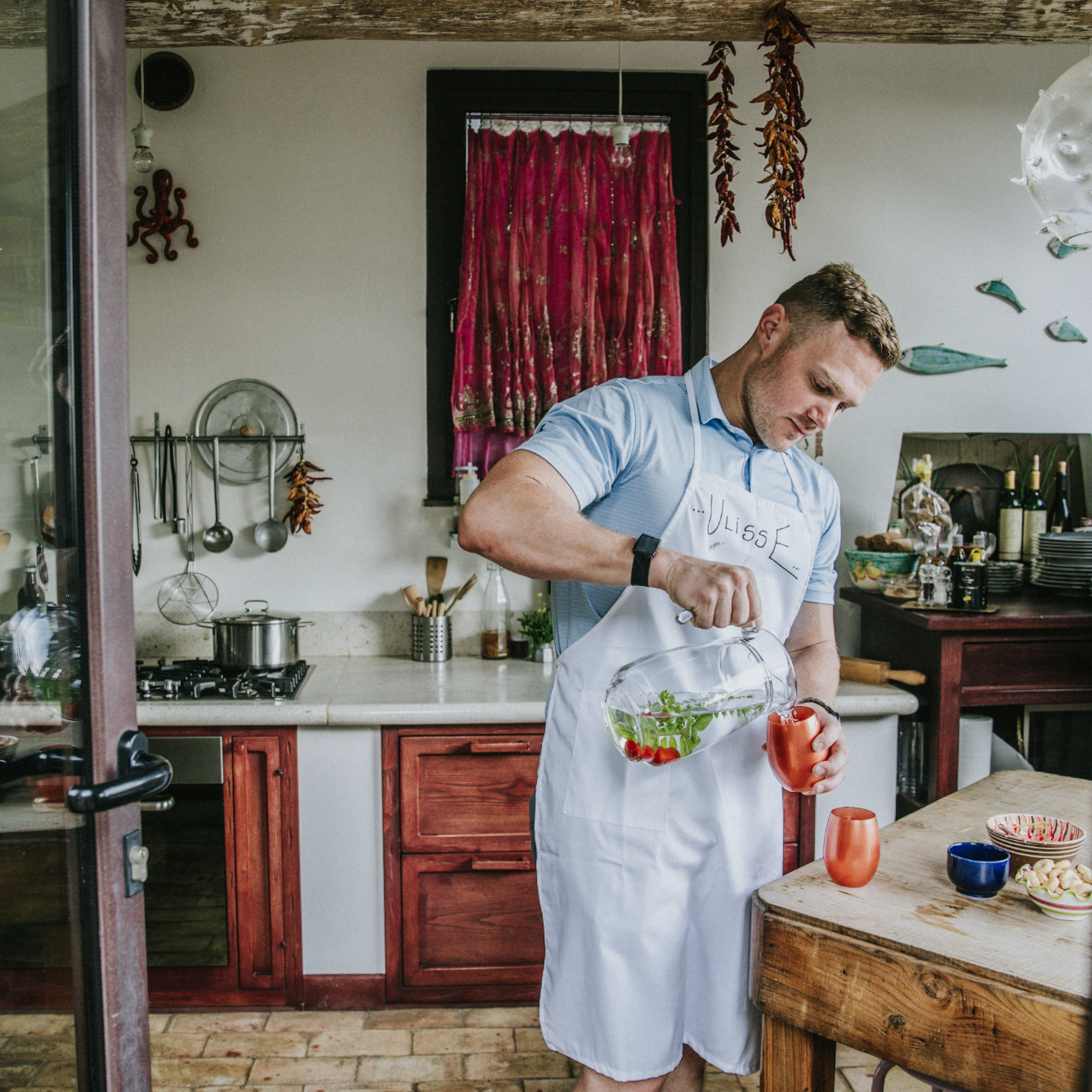 Dave & Leah had their first cooking class in Italy a few days after having food poisoning!