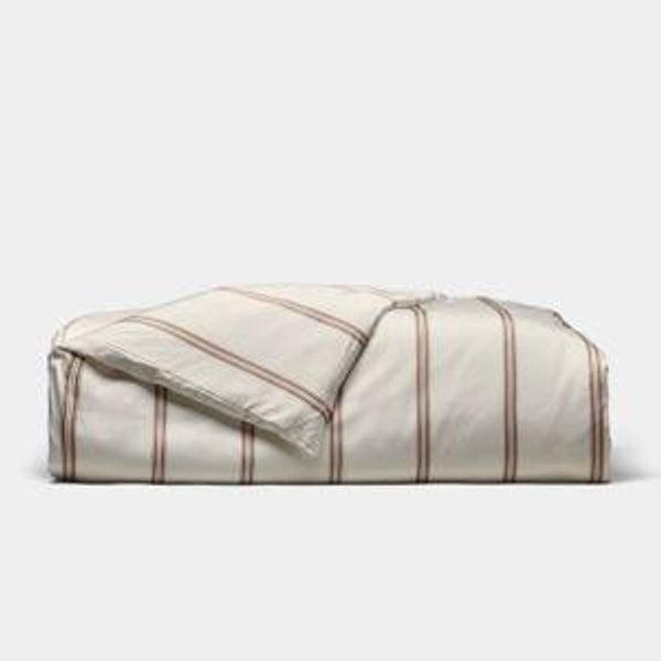 Duvet Cover -Baja Stripe in Maple - King Size