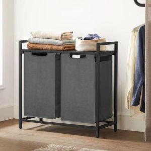 Hivvago 2-Basket Laundry Hamper Sorter