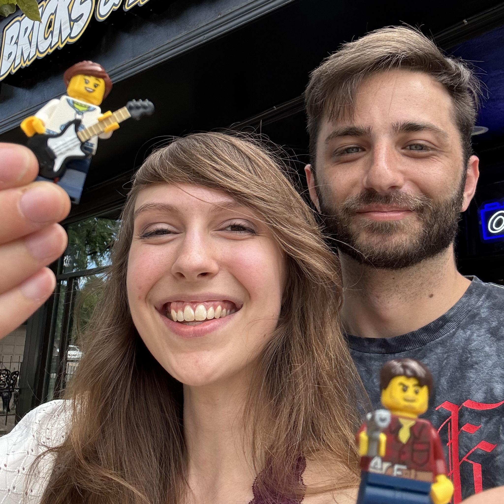 Making Lego minifigures of each other