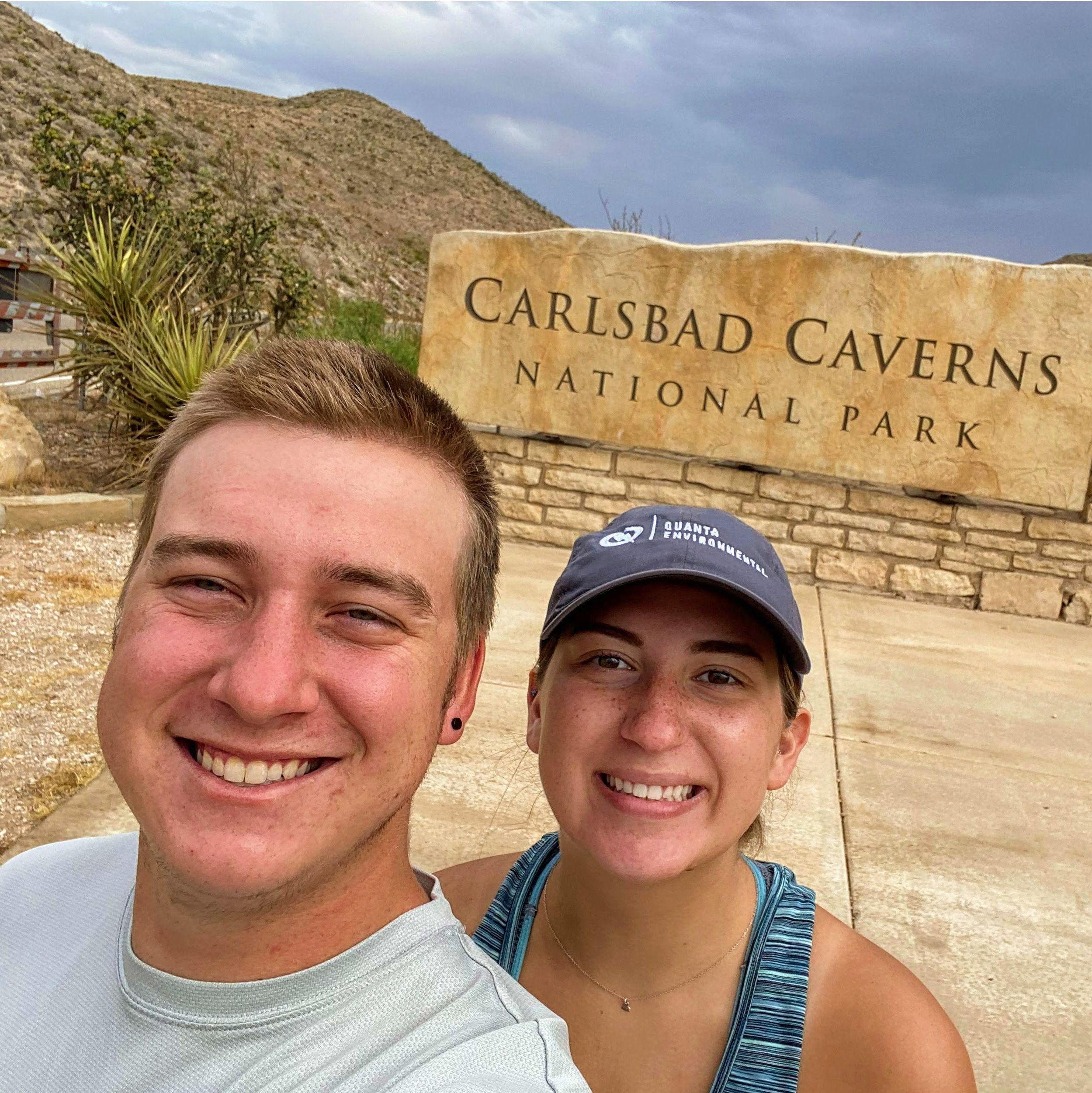 On our first vacation together before Mikaela started her first full-time job! First stop was Carlsbad Caverns National Park in Carlsbad, New Mexico on August 16, 2020.
