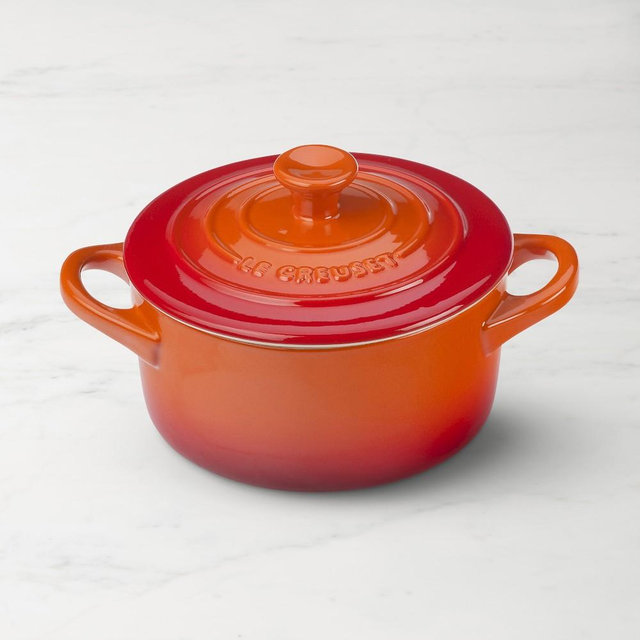Le Creuset Stoneware Mini Round Cocotte, 8-Oz., Flame